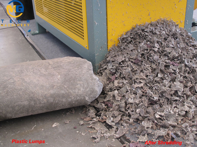 Coupler Type Single Shaft Shredder Machine For Recycling Shredding Large Thick Waste Plastic Lumps