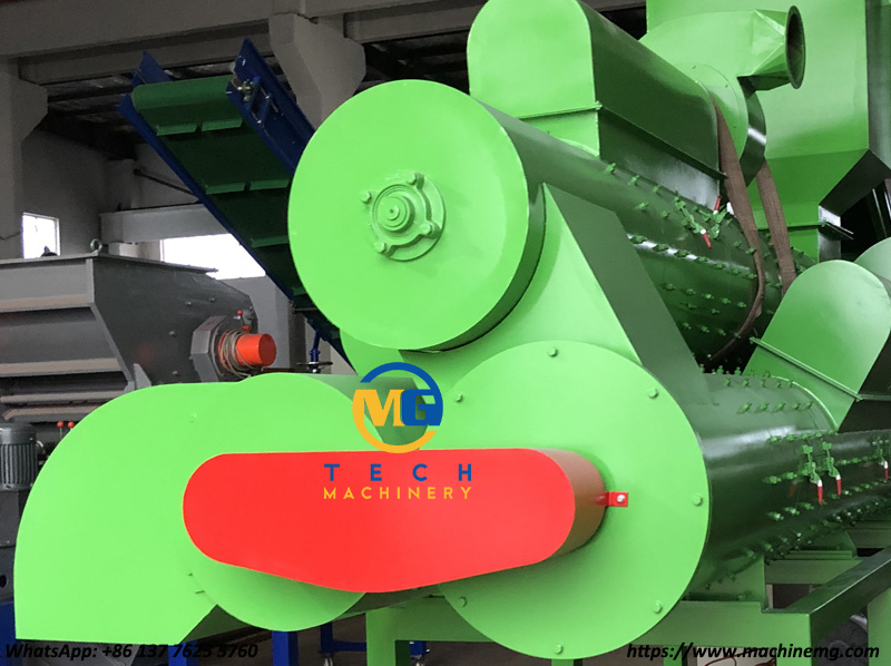 3 Barrel PET Bottle Label Remover Machine Recycling All PET Plastic Bottle With Shrink Labels