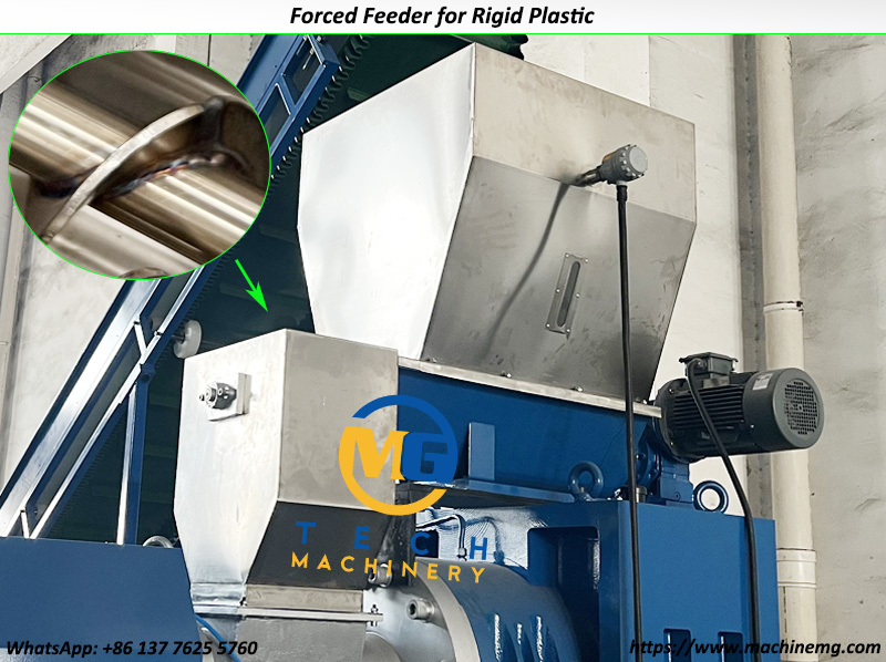 PE Plastic Flakes Water Ring Pelletizing Line For PE Flakes Scraps Recycling Pelletizing