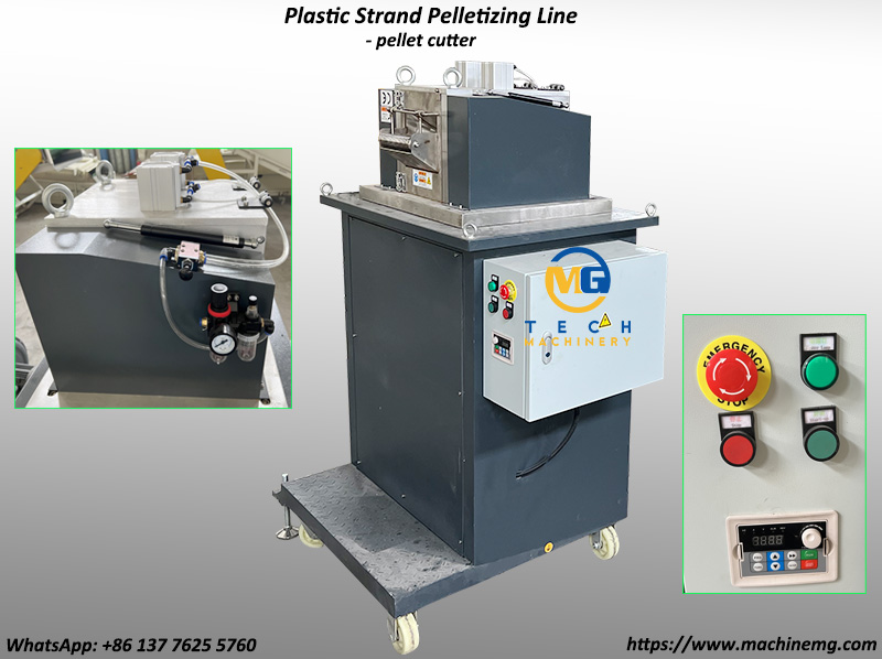 One Stage Plastic Strand Pelletizer Line For Pelletizing Plastic Flakes Powder Film And Bags