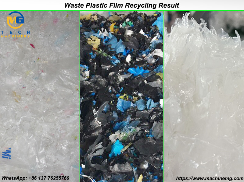 Plastic Film Washing Machine Line For PP PE Waste Plastic Film And Bag Recycling