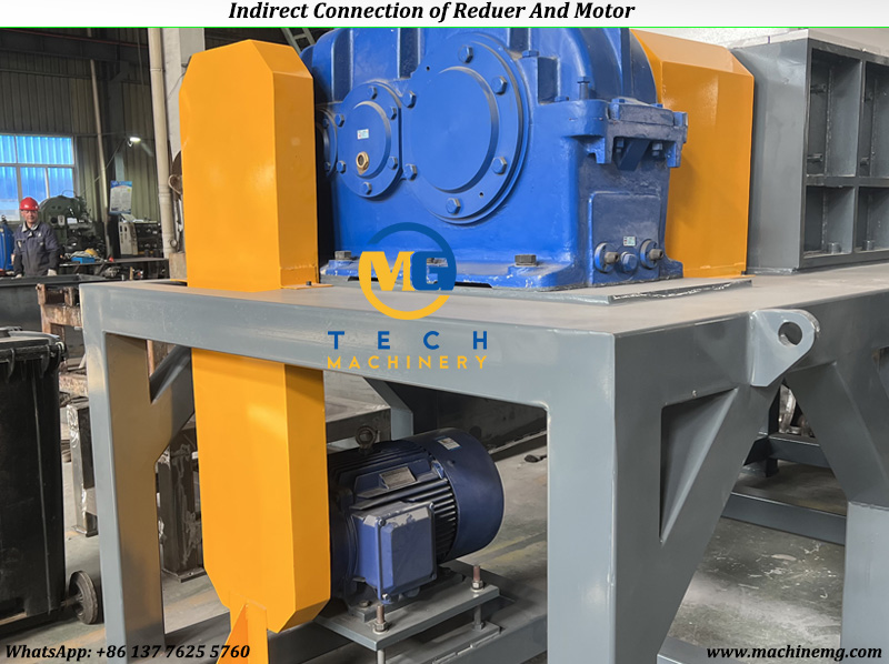 Twin Shaft Shredder Machine For Shredding Plastic Film, Jumbo Bag And Irrigation Tape
