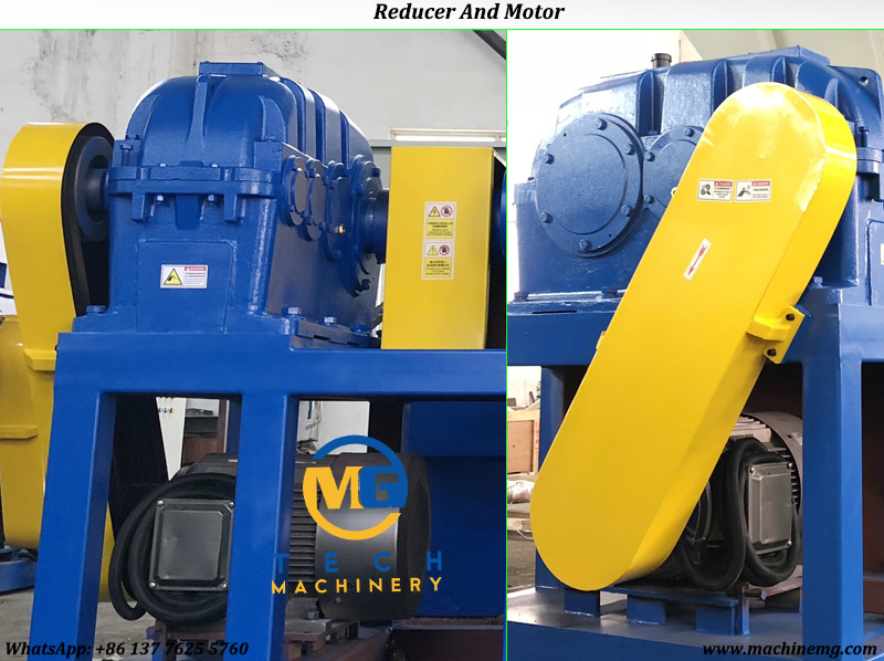 Heavy Twin Shaft Shredder For Shredding Metal Waste