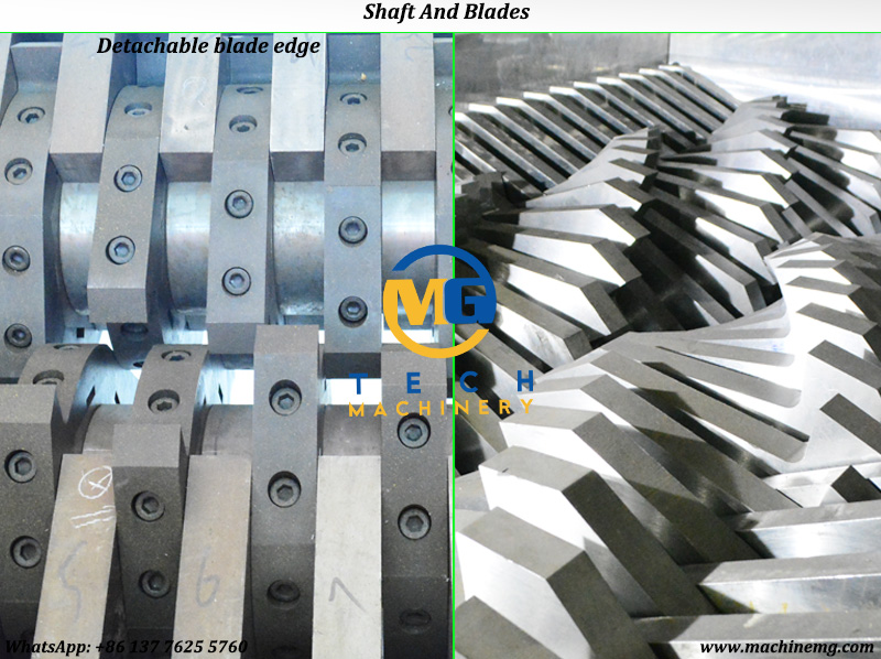 Heavy Twin Shaft Shredder For Shredding Metal Waste
