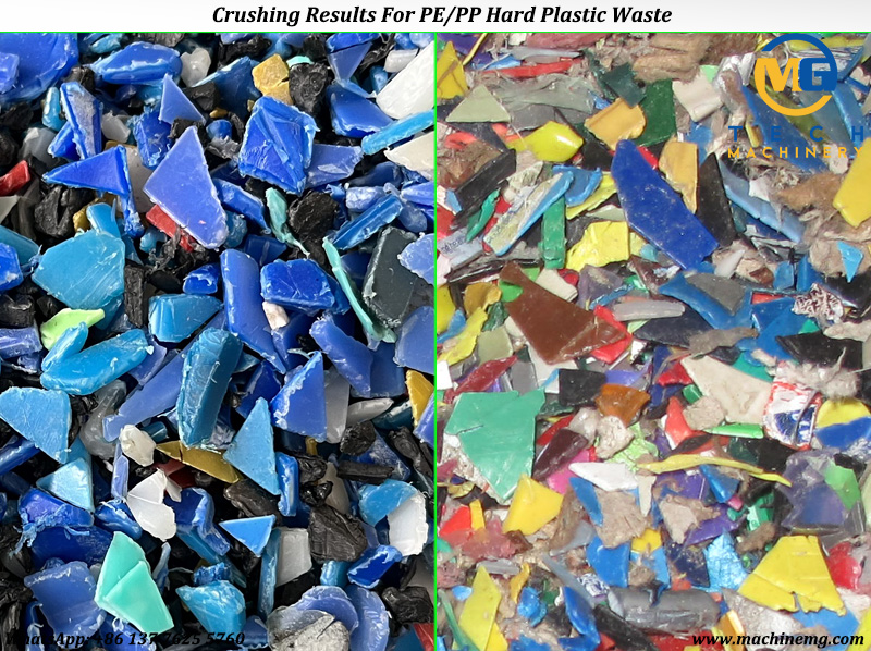 Plastic Crusher Machine Crushing Hard Plastic Waste