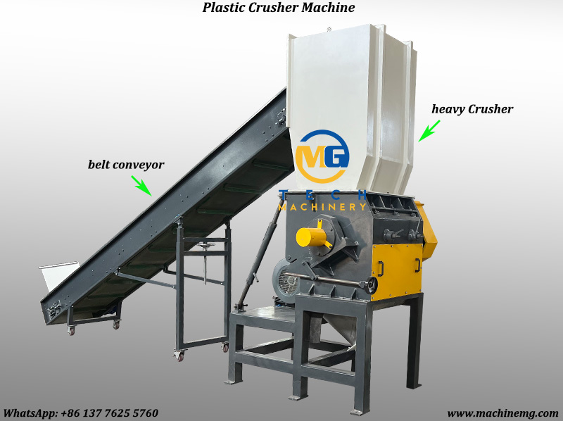Heavy Plastic Film Grinder Machine For Grinding Crushing Waste Plastic Film And Bags