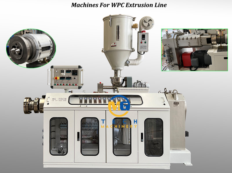 New Process WPC Extrusion Line For WPC WPC Co Extrusion Profiles