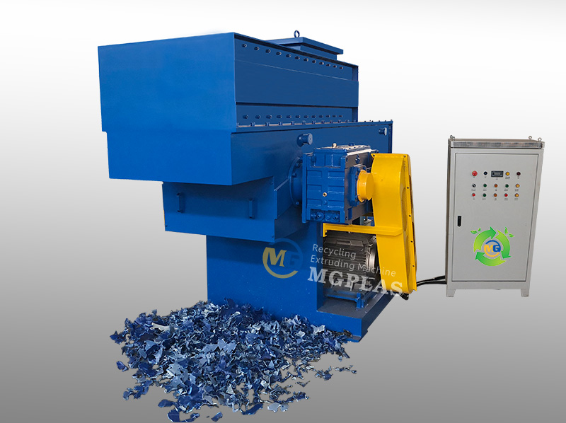 Hot Sale good quality plastic drum shredder, movable hopper for