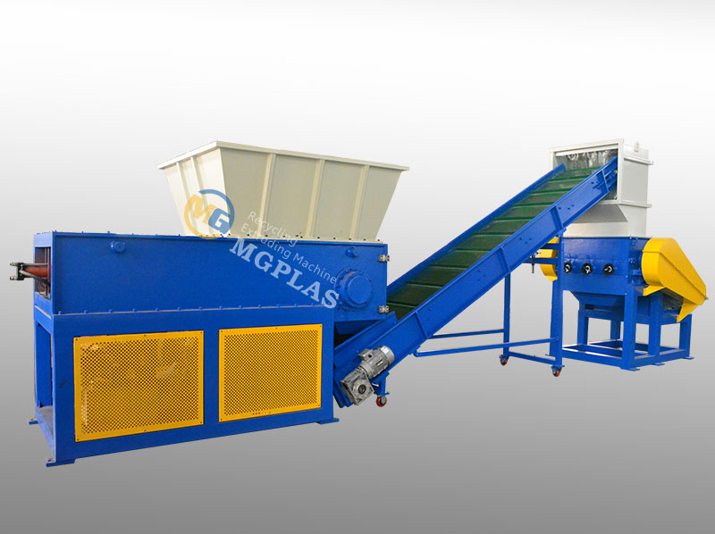 Plastic lumps Shredding Crushing Production Line