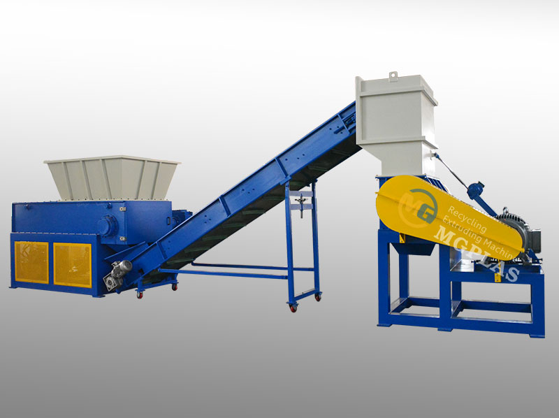 Wood Waste Shredder Crusher Production Line