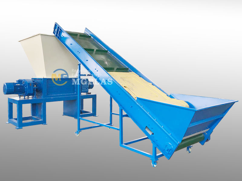 Popular Dual Shaft Shredder For Blow Molding waste