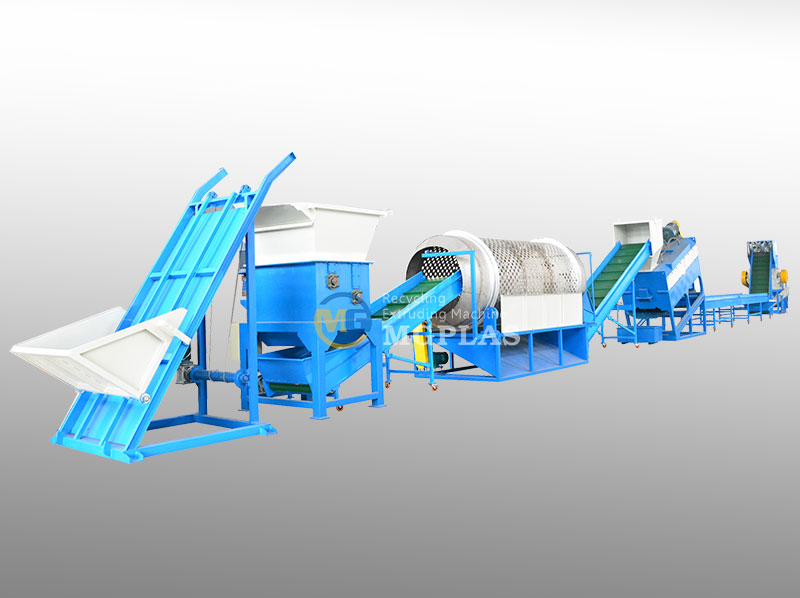 High Automation PET Washing Line For Plastic Bottles Recycling