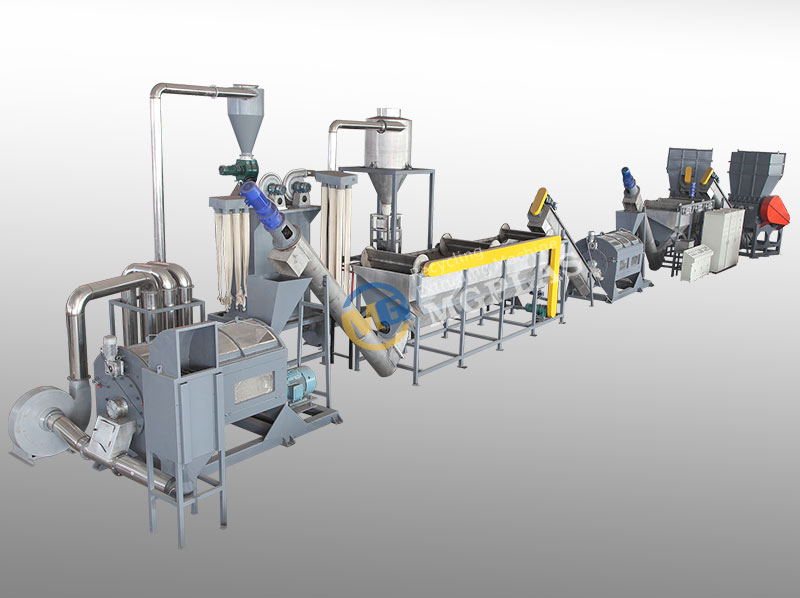 Hot Sale PET Bottle Recycling Line With 3 Barrel PET Bottle Label Remover