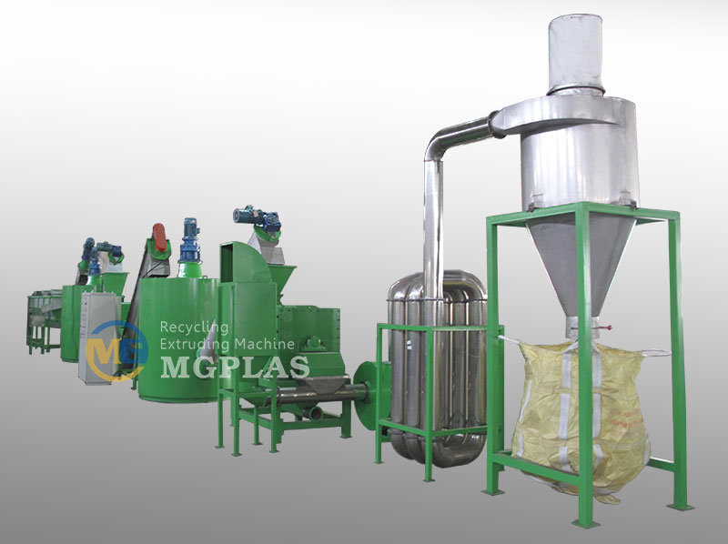 Stainless Steel 500kgh Pet Bottle Flakes Recycling Line