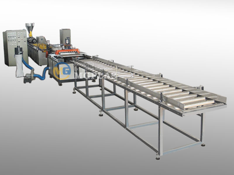 New Technology WPC Production Line For Corrugated WPC Roof Tiles