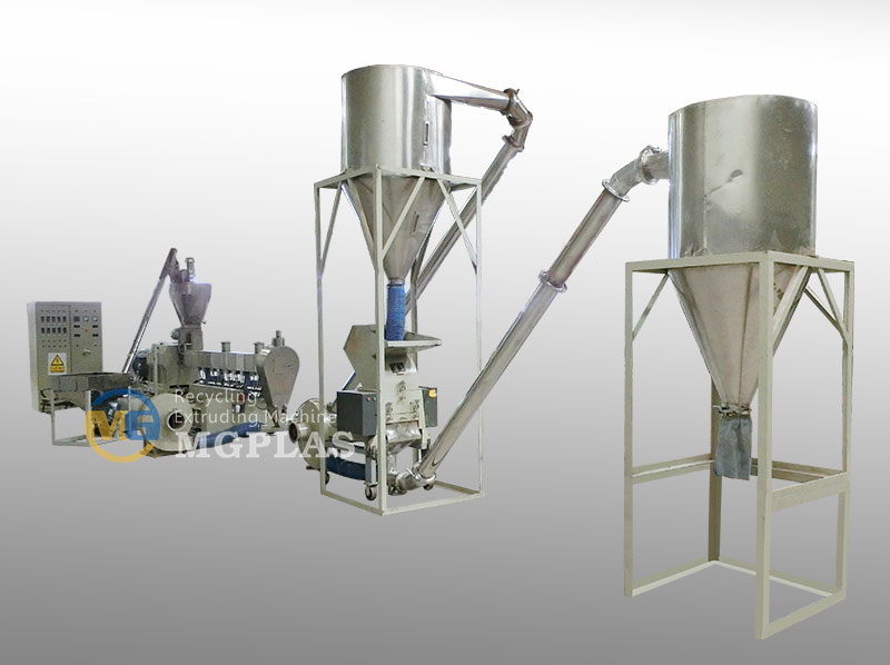 High Quality PE PP WPC Pelletizing Granulating Line 