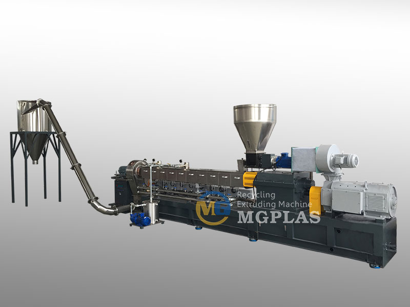  Efficient Die Face Hot Cutting PE WPC Granulation Line 