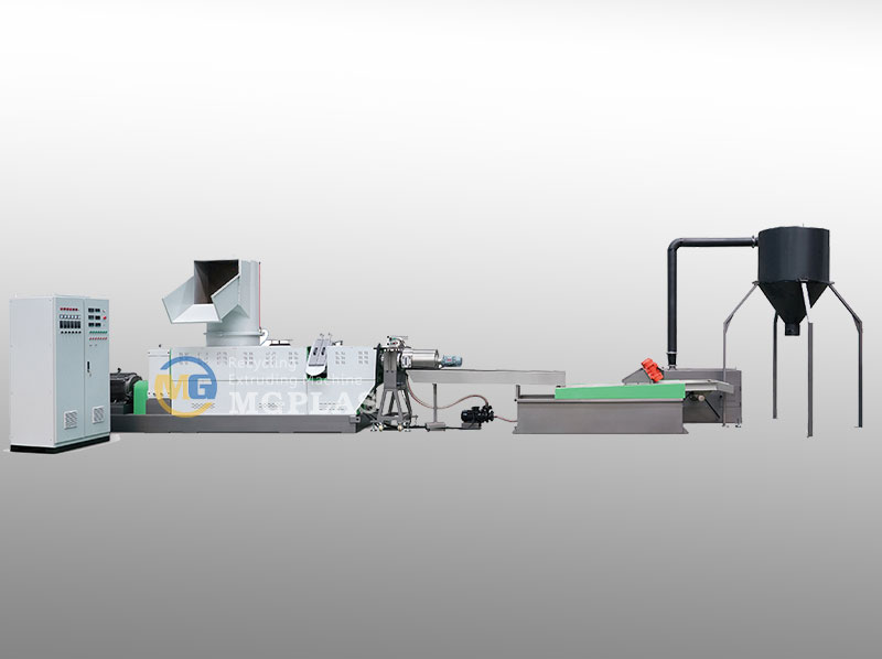 High Efficiency Water-ring cutting PP PE Film Pelletizing Line