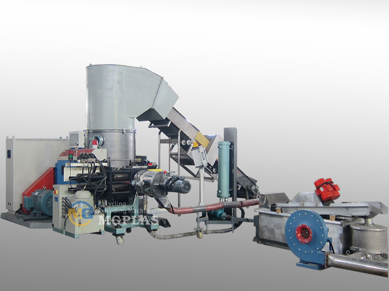 Big Capacity Water Ring Type PP PE Film Granulation Machine