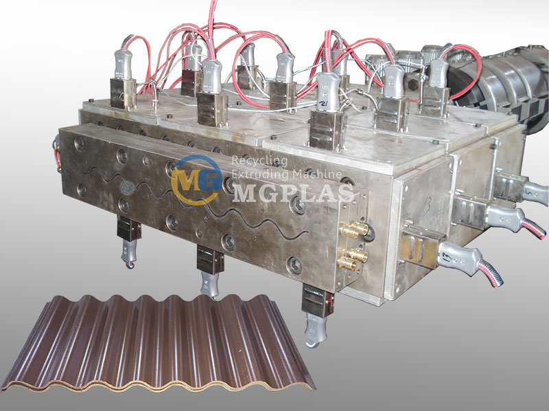 CE Approved WPC Profile Extrusion Mould For WPC Corrugated Roof Tile