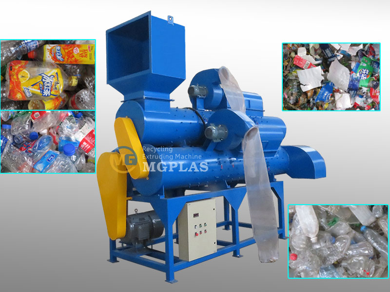 High Efficiency Dry Type 3 Barrel PET Bottle Label Remover