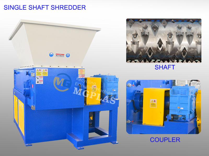 Coupler Type Single Shaft Shredder Machine