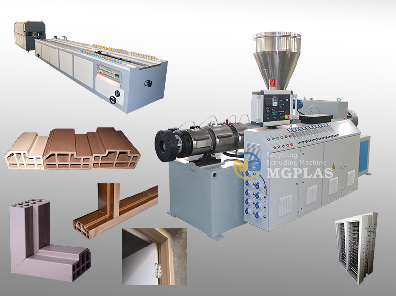 Hot Sale Wood Plastic PVC WPC Door Frame Production Line