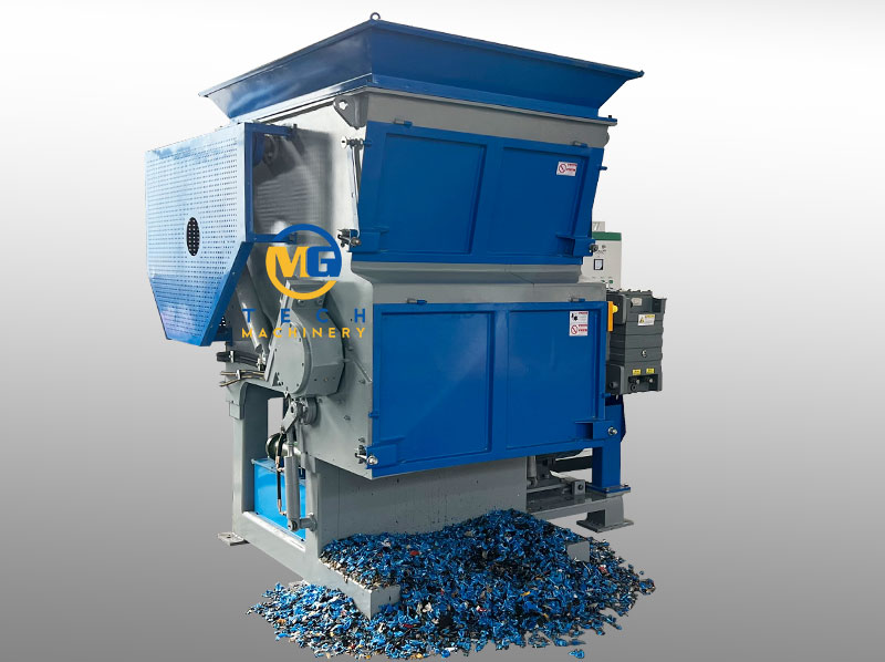 Double Shaft Shredder Machine Plastic Soft Film Products Recycling