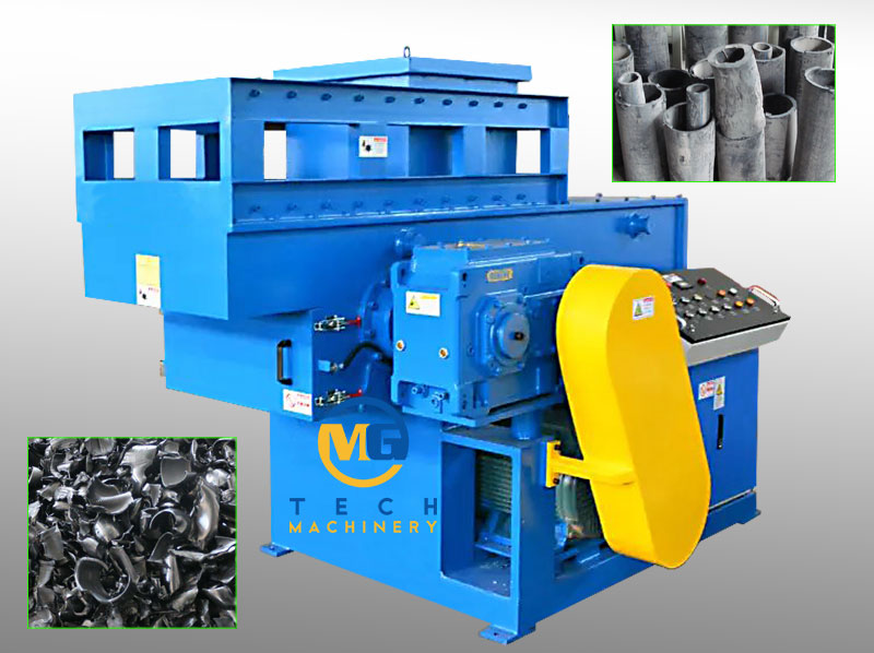 Plastic Pipe Shredder Machine For HDPE PP PVC Waste Pipes Recycling