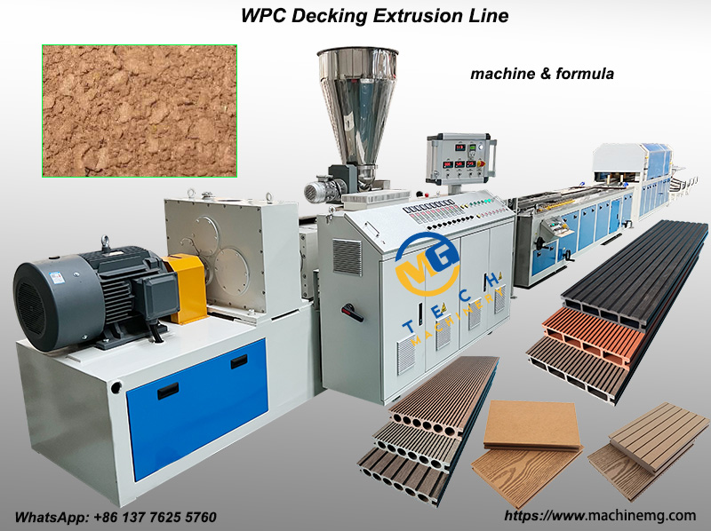 WPC Profile Extrusion Line For WPC Decking and Panel