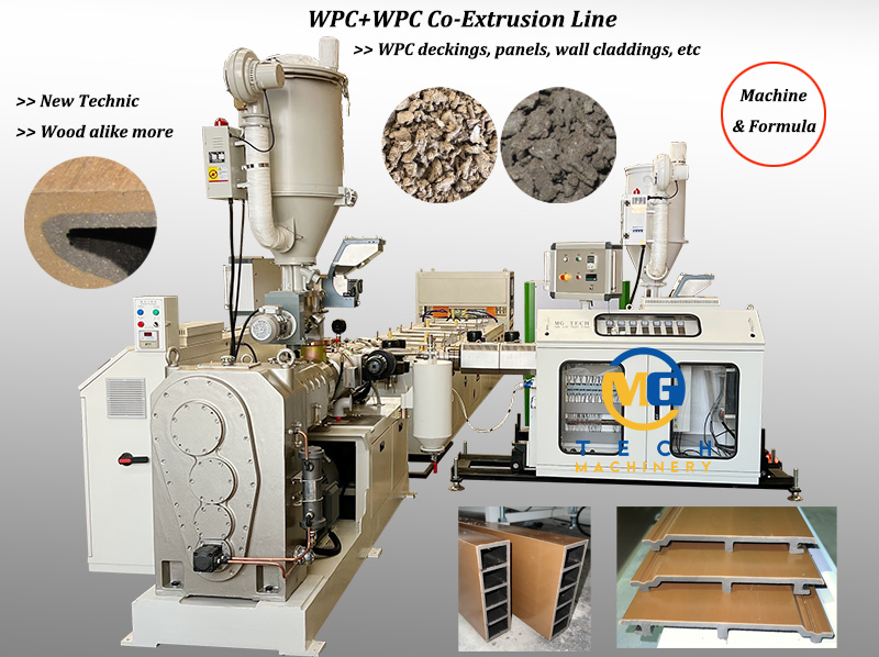 New Process WPC Extrusion Line For WPC WPC Co Extrusion Profiles