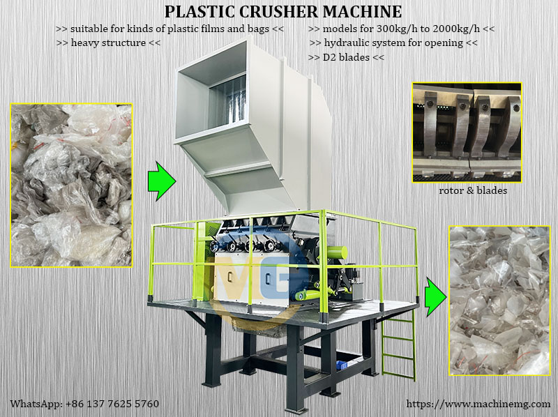 Heavy Duty Plastic Film Crusher Machine