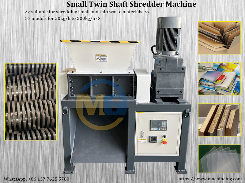 Cost Effective Small Twin Shaft Shredder Machine for Waste Recycling