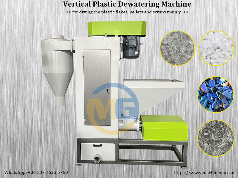 Vertical Dewatering Centrifuge Machine For Drying Plastic Flakes And Pellets